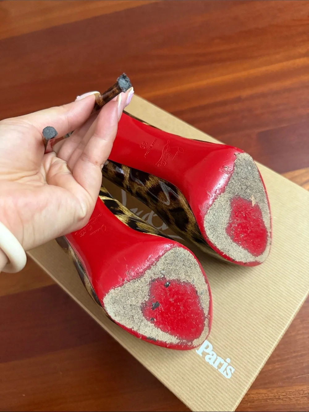 Christian Louboutin Leopard Prive 120 Patent
